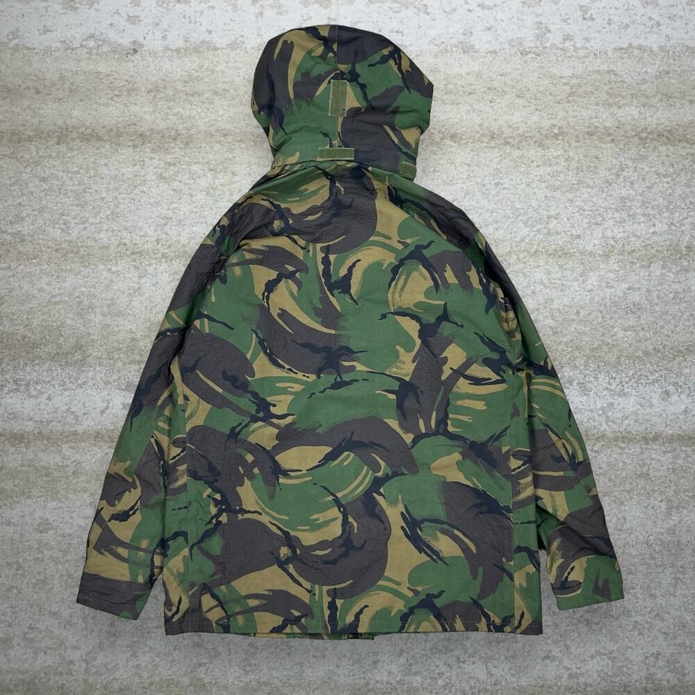 Vintage 90s Military Camo Jacket Mens XL Woodland Water Proof Hooded Full Zip - Picture 3 of 4